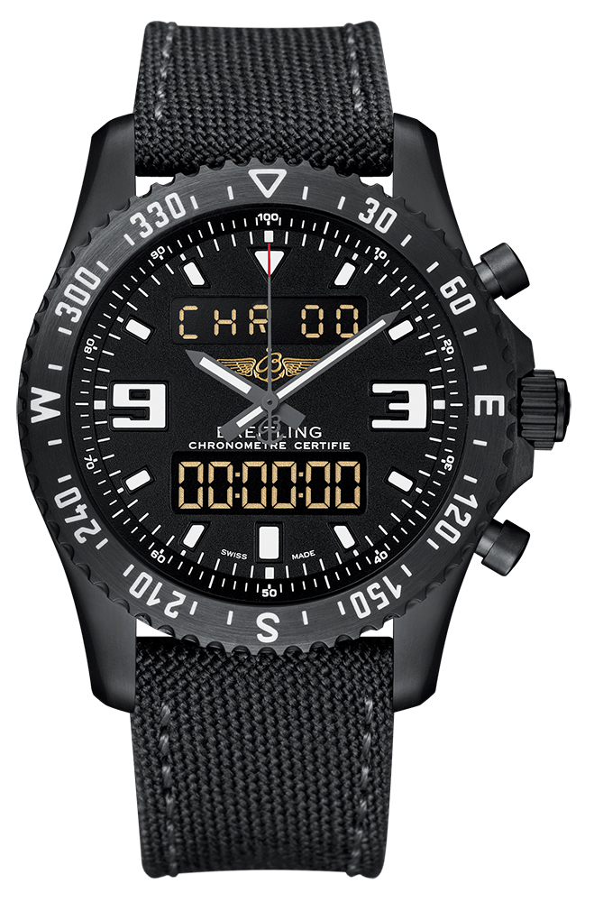 Breitling Professional Chronospace Military Black Steel - Black M78367101B1W1 watch prices